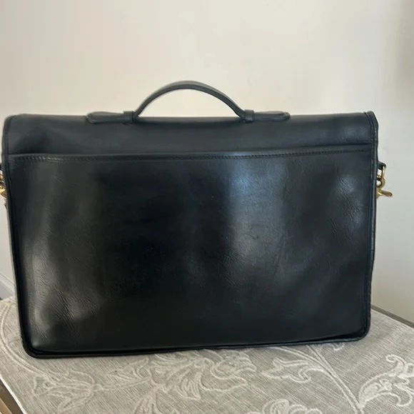 Coach Vintage Authenticated Lexington Black Leather/Shoulder/Briefcase Bag - Picture 5 of 17